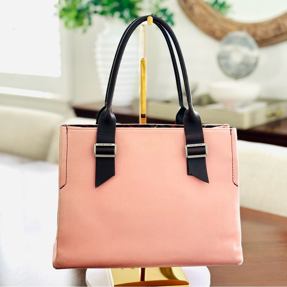 Burberry Blue Label Pink Canvas Tote Bag - Picture 7 of 17